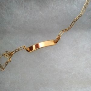 14kt 5.5in infant ID beacelet